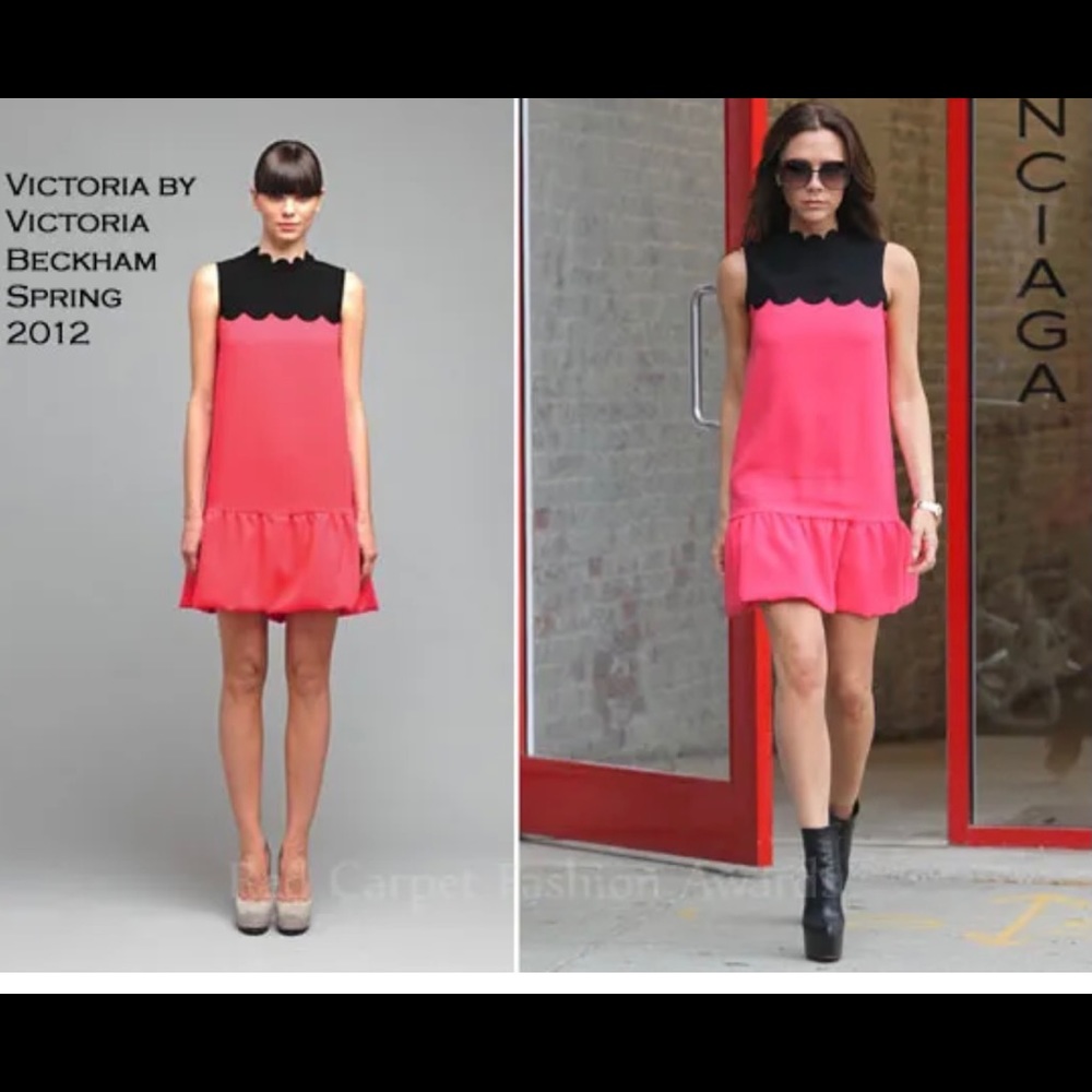 New VICTORIA VICTORIA BECKHAM Pink Dress 2